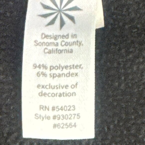 ATHLETA Rushcreek Mockneck Zip Pullover Black Sz M 930275 EUC - Picture 5 of 5